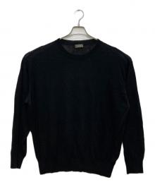 wirrow（ウィロウ）の古着「Linen Silk Knit Pullover/リネンシルクプルオーバー」｜ブラック