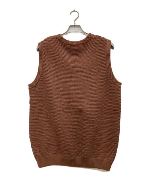 crepuscule（クレプスキュール）crepuscule (クレプスキュール) 鹿の子ニットベスト ブラウン サイズ:1の古着・服飾アイテム