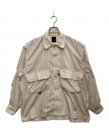 DAIWA PIER39（ダイワ ピア39）の古着「テック ニュー アングラーズチェックシャツ」｜ホワイト×ブラウン