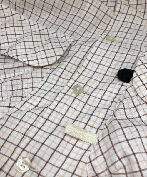 DAIWA PIER39（ダイワ ピア39）DAIWA PIER39 (ダイワ ピア39) テック ニュー アングラーズチェックシャツ ホワイト×ブラウン サイズ:Ｍの古着・服飾アイテム