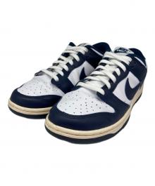 NIKE（ナイキ）の古着「WMNS DUNK LOW スニーカー/ダンク ロー」｜ホワイト×ネイビー