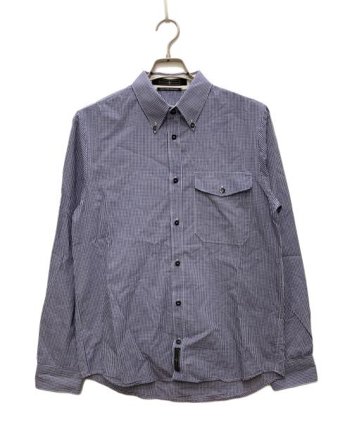 Stone Island Denims（ストーンアイランドデニム）STONE ISLAND DENIMS (ストーンアイランドデニム) ギンガムチェックシャツ ネイビー サイズ:Mの古着・服飾アイテム