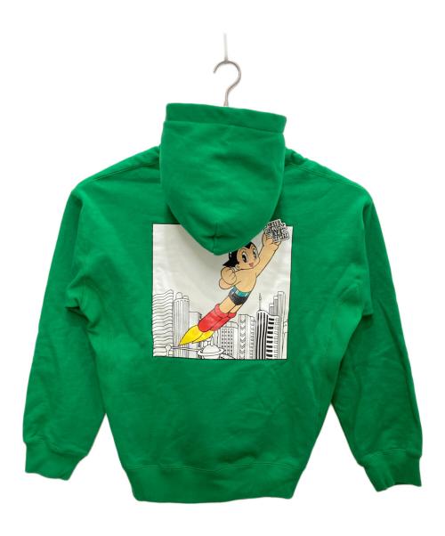 THE BLACK EYE PATCH（ブラックアイパッチ）THE BLACK EYE PATCH (ブラックアイパッチ) ブランドロゴ刺繍パーカー グリーン サイズ:Ｌの古着・服飾アイテム