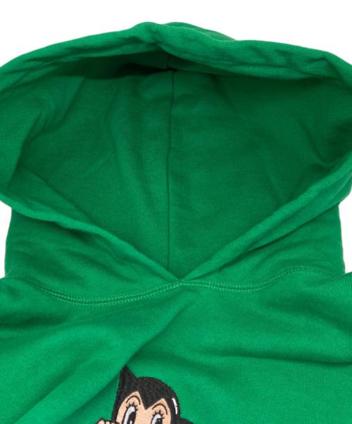 THE BLACK EYE PATCH（ブラックアイパッチ）THE BLACK EYE PATCH (ブラックアイパッチ) ブランドロゴ刺繍パーカー グリーン サイズ:Ｌの古着・服飾アイテム