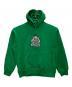 THE BLACK EYE PATCH（ブラックアイパッチ）の古着「ブランドロゴ刺繍パーカー」｜グリーン
