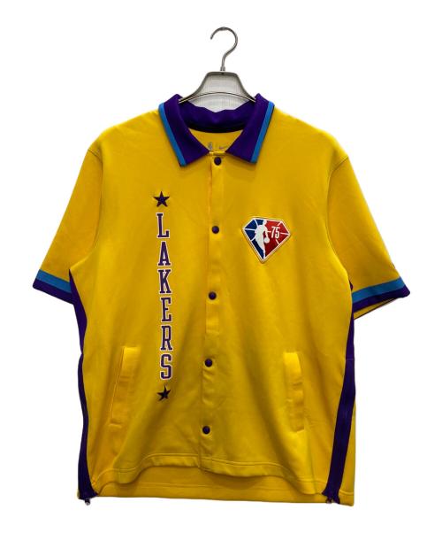 NIKE（ナイキ）NIKE (ナイキ) NBAレイカーズウォームアップジャケット イエロー サイズ:XLの古着・服飾アイテム