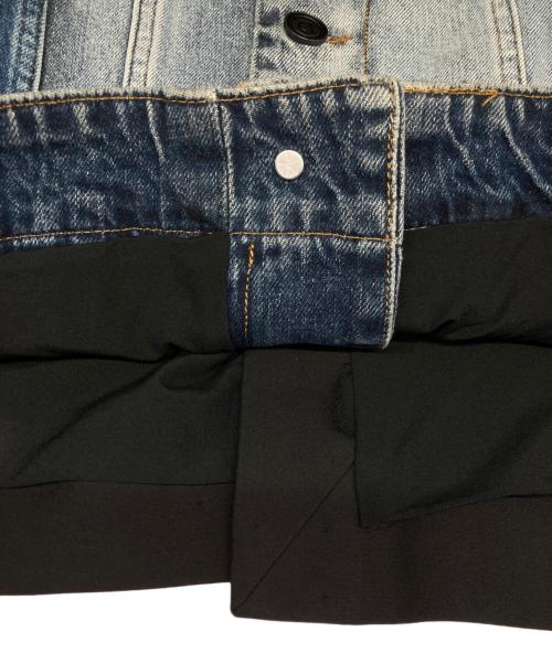 Desigual（デシグアル）Desigual (デシグアル) デニム×テーラードハイブリッドジャケット ブラック×インディゴ サイズ:52の古着・服飾アイテム