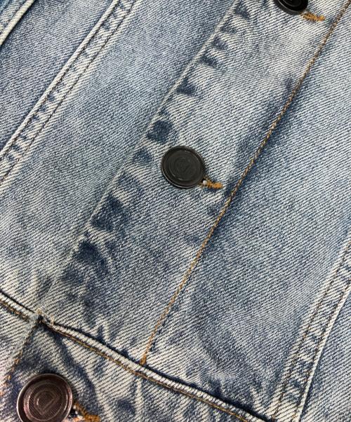 Desigual（デシグアル）Desigual (デシグアル) デニム×テーラードハイブリッドジャケット ブラック×インディゴ サイズ:52の古着・服飾アイテム
