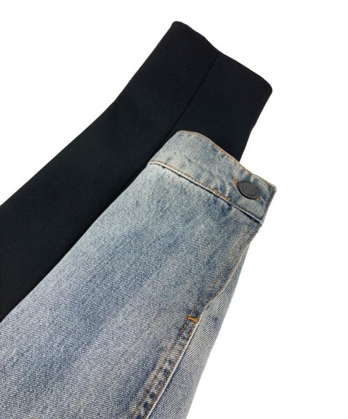 Desigual（デシグアル）Desigual (デシグアル) デニム×テーラードハイブリッドジャケット ブラック×インディゴ サイズ:52の古着・服飾アイテム