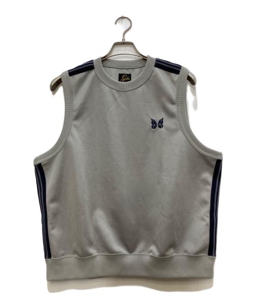 Needles（ニードルズ）Needles (ニードルズ) Track N/S CREW NECK/トラック  NS  クルー ネック グレー サイズ:Ｓの古着・服飾アイテム