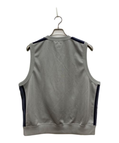Needles（ニードルズ）Needles (ニードルズ) Track N/S CREW NECK/トラック  NS  クルー ネック グレー サイズ:Ｓの古着・服飾アイテム