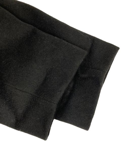 crewre（クルー）crewre (クルー) アジャスタブルウールロングコート ブラック サイズ:1の古着・服飾アイテム