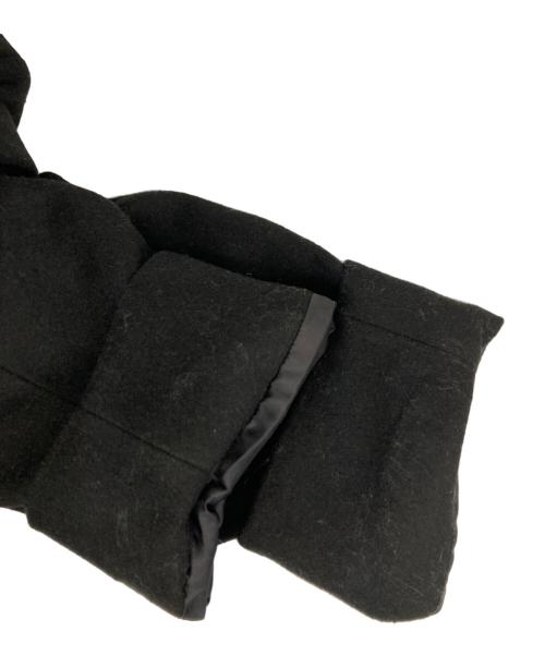 crewre（クルー）crewre (クルー) アジャスタブルウールロングコート ブラック サイズ:1の古着・服飾アイテム