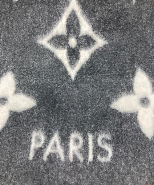 LOUIS VUITTON（ルイ ヴィトン）LOUIS VUITTON (ルイ ヴィトン) エシャルプ レイキャビック ブラック×グレーの古着・服飾アイテム
