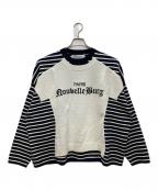 DAIRIKUダイリク）の古着「Docking Lettered Knit」｜ホワイト