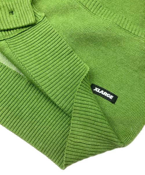 X-LARGE（エクストララージ）X-LARGE (エクストララージ) OG KNIT CARDIGAN/ニット カーディガン グリーン サイズ:Sの古着・服飾アイテム