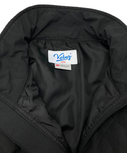 KEBOZ（ケボズ）KEBOZ (ケボズ) BALL QUILTING CONVERTIBLE JACKET/ボール キルティング コンバーチブル ジャケット ブラック サイズ:LARGEの古着・服飾アイテム