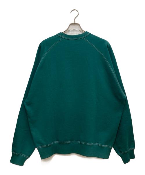 KEBOZ（ケボズ）KEBOZ (ケボズ) ロゴスウェット グリーン サイズ:Ｌの古着・服飾アイテム