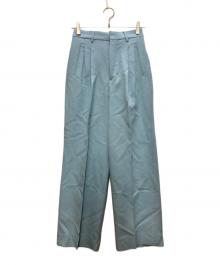 AMI Alexandre Mattiussi（アミアレクサンドルマテュッシ）の古着「STRAIGHT FIT TROUSERS/ストレートフィットトラウザーズ」｜ブルー