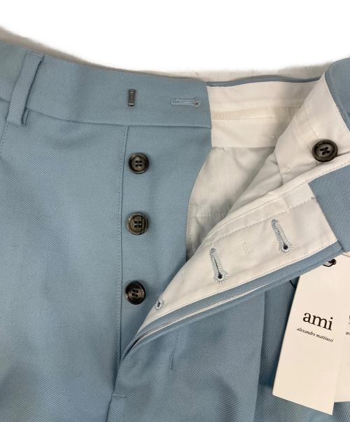 AMI Alexandre Mattiussi（アミアレクサンドルマテュッシ）AMI Alexandre Mattiussi (アミアレクサンドルマテュッシ) STRAIGHT FIT TROUSERS/ストレートフィットトラウザーズ ブルー サイズ:32 未使用品の古着・服飾アイテム