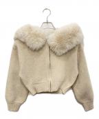 Snidelスナイデル）の古着「ファーフードパーカー」｜ホワイト