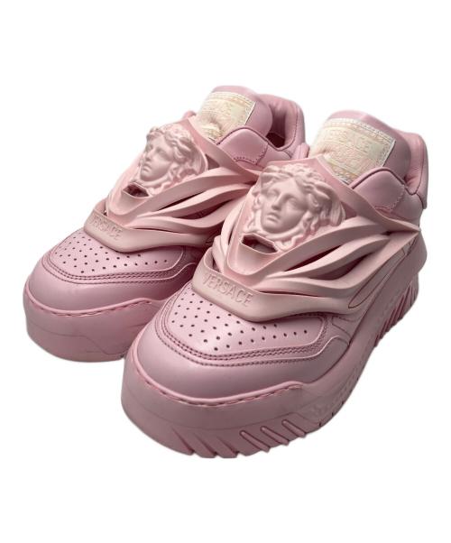 VERSACE（ヴェルサーチェ）VERSACE (ヴェルサーチェ) ODISSEA スニーカー ピンク サイズ:37の古着・服飾アイテム