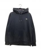 THE NORTH FACEザ ノース フェイス）の古着「SMALL LOGO HEATHER SWEAT HOODIE/スモール ロゴ ヘザー スウェット フーディ」｜ブラック