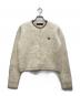 FRED PERRY（フレッドペリー）の古着「Fluffy Crewneck Knit Cardigan/フラッフィー クルーネック ニット カーディガン」｜ホワイト