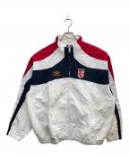 UMBRO×SUPREMEアンブロ×シュプリーム）の古着「UMBRO TRACK JACKET/アンブロトラックジャケット」｜ホワイト×レッド