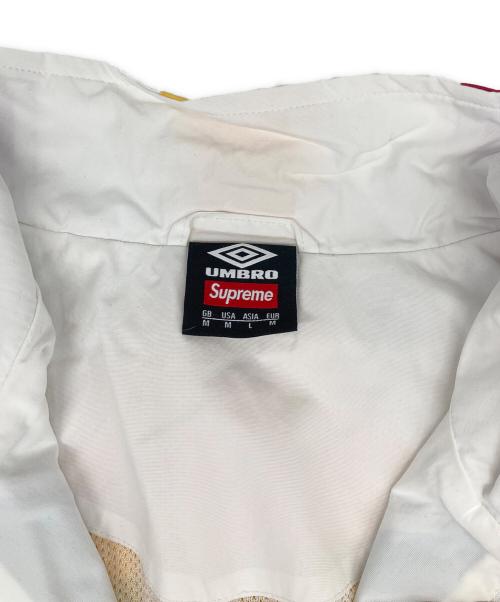 UMBRO（アンブロ）UMBRO (アンブロ) SUPREME (シュプリーム) UMBRO TRACK JACKET/アンブロトラックジャケット ホワイト×レッド サイズ:Ｌの古着・服飾アイテム