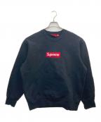 SUPREMEシュプリーム）の古着「BOX LOGO CREWNECK/ボックスロゴクルーネック」｜ブラック