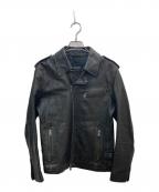 BURBERRY BLACK LABELバーバリーブラックレーベル）の古着「レザージャケット」｜ブラック