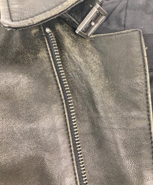 BURBERRY BLACK LABEL（バーバリーブラックレーベル）BURBERRY BLACK LABEL (バーバリーブラックレーベル) レザージャケット ブラック サイズ:Ｍの古着・服飾アイテム