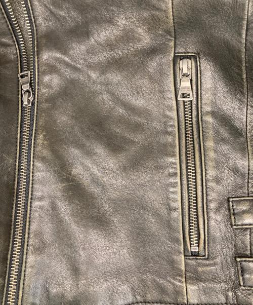 BURBERRY BLACK LABEL（バーバリーブラックレーベル）BURBERRY BLACK LABEL (バーバリーブラックレーベル) レザージャケット ブラック サイズ:Ｍの古着・服飾アイテム