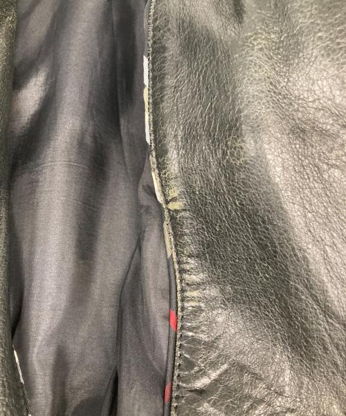 BURBERRY BLACK LABEL（バーバリーブラックレーベル）BURBERRY BLACK LABEL (バーバリーブラックレーベル) レザージャケット ブラック サイズ:Ｍの古着・服飾アイテム