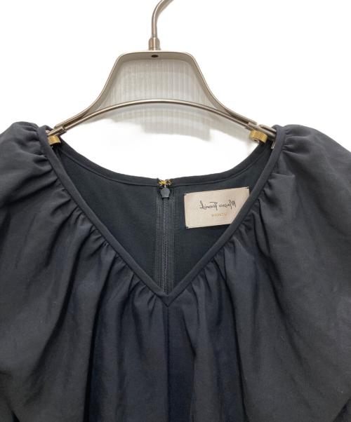 masaco teranishi（マサコテラニシ）masaco teranishi (マサコテラニシ) ティアードフリルワンピース ブラック サイズ:36の古着・服飾アイテム