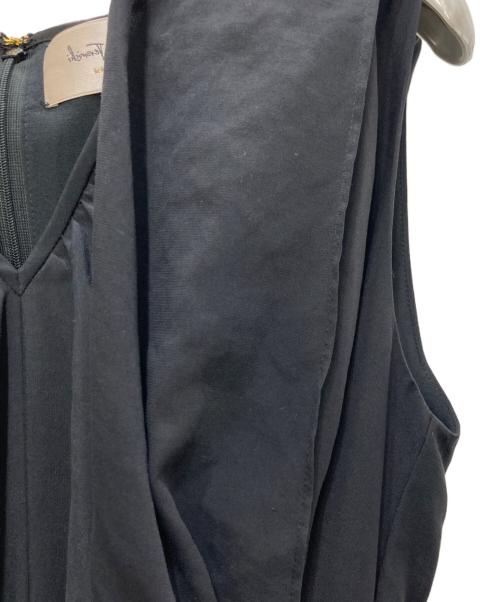 masaco teranishi（マサコテラニシ）masaco teranishi (マサコテラニシ) ティアードフリルワンピース ブラック サイズ:36の古着・服飾アイテム