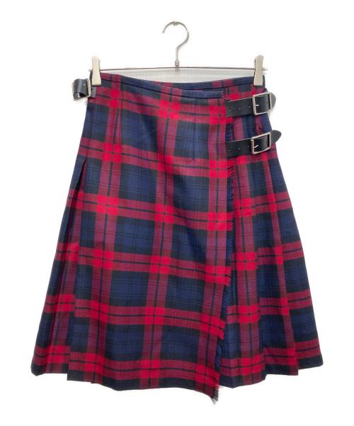 O'NEIL OF DUBLIN（オニールオブダブリン）O'NEIL OF DUBLIN (オニールオブダブリン) ラップスカート レッド サイズ:F38/D34/US6の古着・服飾アイテム