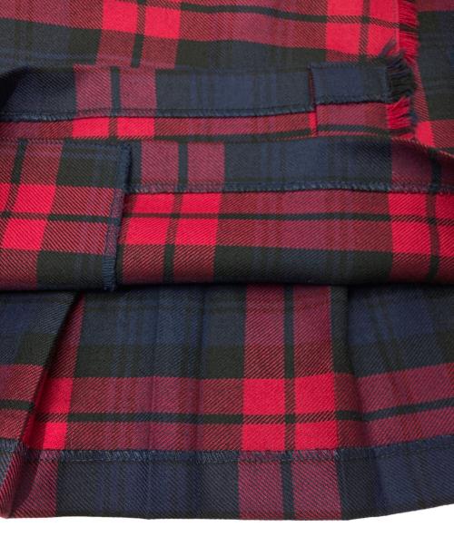 O'NEIL OF DUBLIN（オニールオブダブリン）O'NEIL OF DUBLIN (オニールオブダブリン) ラップスカート レッド サイズ:F38/D34/US6の古着・服飾アイテム