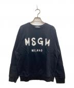 MSGMエムエスジーエム）の古着「ロゴスウェット」｜ブラック