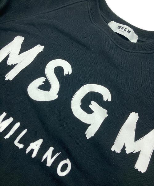 MSGM（エムエスジーエム）MSGM (エムエスジーエム) ロゴスウェット ブラック サイズ:Sの古着・服飾アイテム