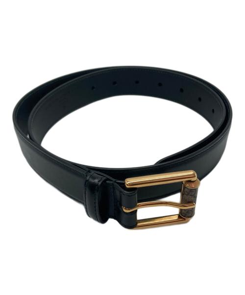 GUCCI（グッチ）GUCCI (グッチ) GGスプリームバックル スクエアレザーベルト ブラックの古着・服飾アイテム