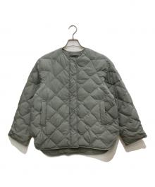 TAION×UNFILO（タイオン×アンフィーロ）の古着「キルティングダウンジャケット」｜グリーン
