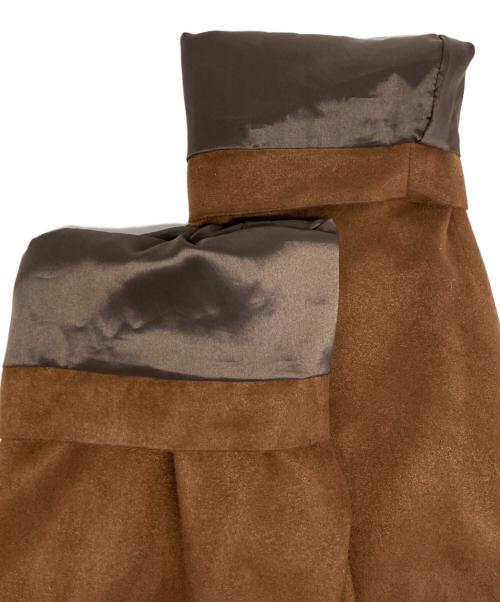 RIM.ARK（リムアーク）RIM.ARK (リムアーク) F/Suede over maxi CT/F/スエード オーバー マキシ シーティー ブラウン サイズ:freeの古着・服飾アイテム
