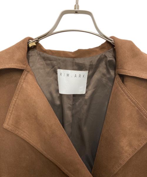 RIM.ARK（リムアーク）RIM.ARK (リムアーク) F/Suede over maxi CT/F/スエード オーバー マキシ シーティー ブラウン サイズ:freeの古着・服飾アイテム