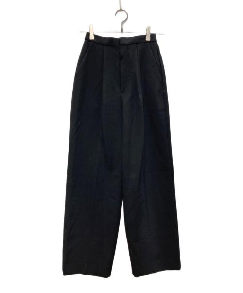 ENFOLD（エンフォルド）ENFOLD (エンフォルド) STRAIGHT-TAILORED TROUSERS/ストレート-テイラード トラウザーズ ブラック サイズ:34 未使用品の古着・服飾アイテム