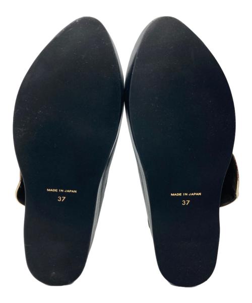 HARUNOBUMURATA（ハルノブ ムラタ）HARUNOBUMURATA (ハルノブ ムラタ) TOE PLATFORM LEATHER SHOES/トウ プラットフォーム レザー シューズ ブラック サイズ:37の古着・服飾アイテム