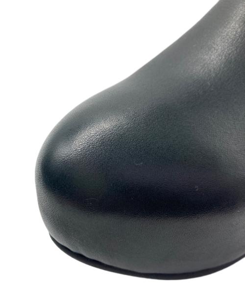 HARUNOBUMURATA（ハルノブ ムラタ）HARUNOBUMURATA (ハルノブ ムラタ) TOE PLATFORM LEATHER SHOES/トウ プラットフォーム レザー シューズ ブラック サイズ:37の古着・服飾アイテム