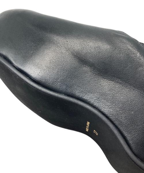 HARUNOBUMURATA（ハルノブ ムラタ）HARUNOBUMURATA (ハルノブ ムラタ) TOE PLATFORM LEATHER SHOES/トウ プラットフォーム レザー シューズ ブラック サイズ:37の古着・服飾アイテム