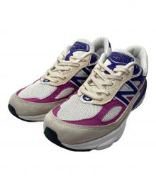 NEW BALANCE（ニューバランス）の古着「ローカットスニーカー」｜ホワイト×パープル